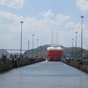 Visite du canal de Panama - On attend le bateau rouge