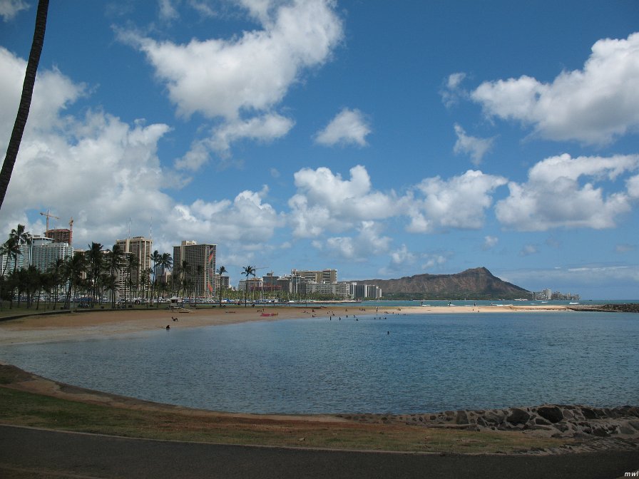 Ala Moana Beach Park - Centre ville de Honolulu