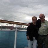 Sur le bateau dans le port de South Queensferry