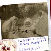1927_101 Clarisse 7 mois, Éva 9 mois soit juin 1927.