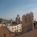 Sur le toit de la Pedrera