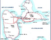 Carte de la Guadeloupe
