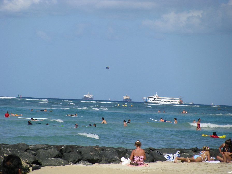 Plage de Waikiki