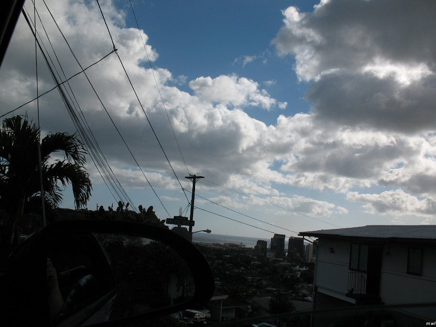 Vue de Honolulu à partir de sa haute ville