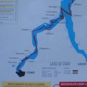 En bateau sur le Lac de Côme de Côme à Moltrasio