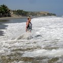La plage devant l