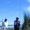 Les îles flottantes en roseaux des Uros sur le lac Titicaca