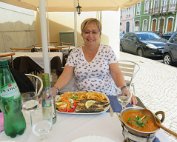Premier repas à Lisbonne