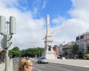 Marche au centre-ville de Lisbonne